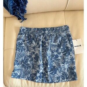 Small girl’s stamped light weight tropical drawstring skirt